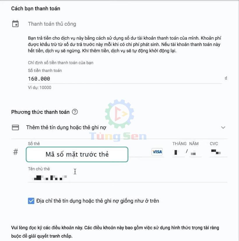 Thêm Phương Thức Thanh Toán Cho Tài Khoản Google Ads Mới