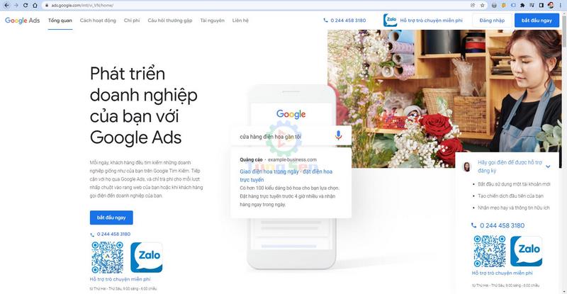 Trang Tổng Quan Tài Khoản Google Ads | Tùng Sen