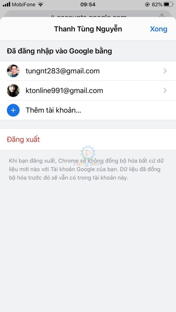 Thêm Tài Khoản Google