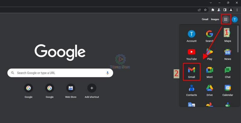Truy Cập Vào Gmail Trên Trình Duyệt Web